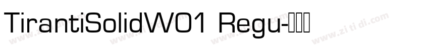 TirantiSolidW01 Regu字体转换